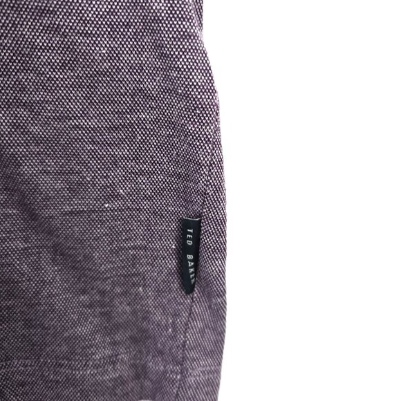 Ted Baker Purple Polo Shirt Men Size 4 / US Medium - Picture 6 of 7